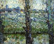 Vincent Van Gogh Orchard in Bloom with Poplars oil painting picture wholesale